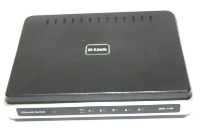 Used D LINK BDES1105A MODEL DES-1105 ETHERNET SWITCH 5PORT 1.2AMP 5V, H/W VER. A1