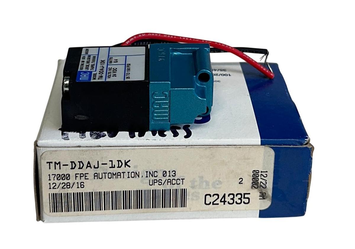 Used MAC VALVES TM-DDAJ-1DK / TMDDAJ1DK SOLENOID VALVE 24VDC 5.4W NSMP