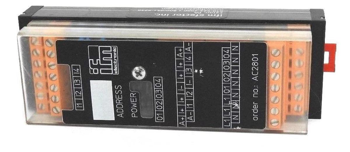 Used IFM EFECTOR AC2801 I/O CONNECTOR MODULE 26.5-31.6VDC LED GREEN