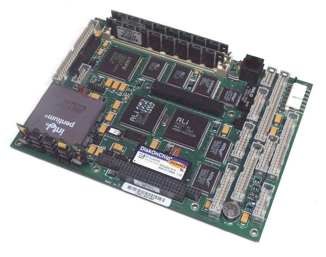 Used AMPRO SBC-2B COMPUTER BOARD SBC2B MD2202-D16 CHIP W/ PENTIUM A80502133 SY028