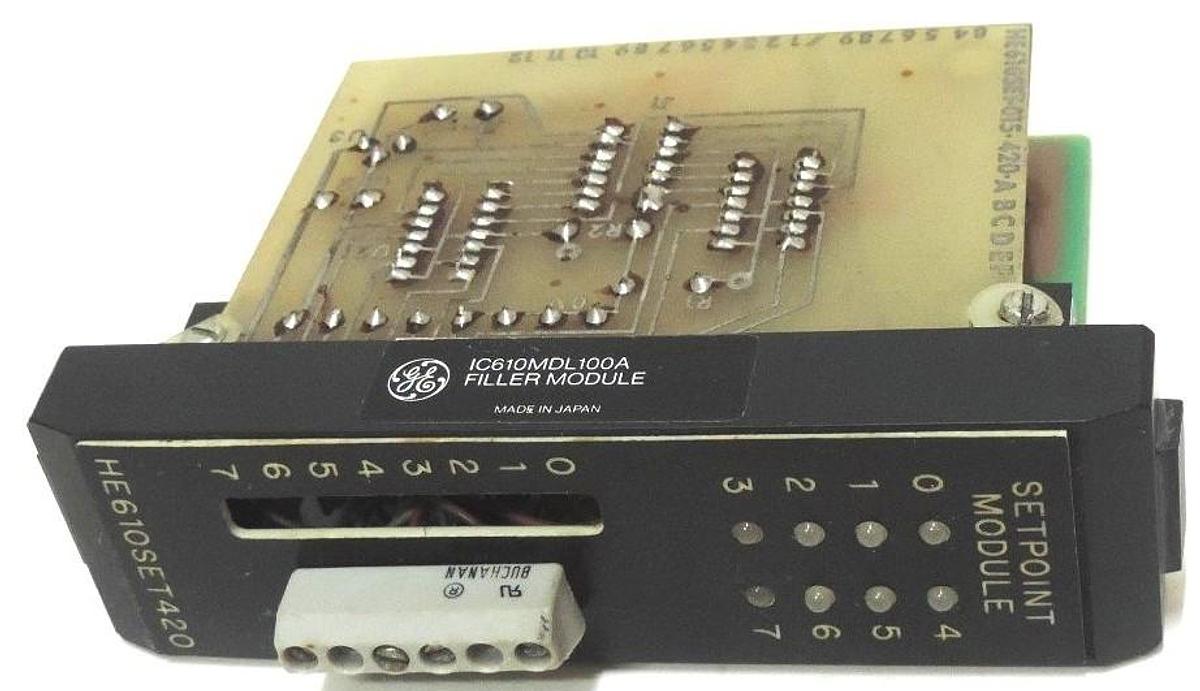 Used GE FANUC HE610SET420 SETPOINT MODULE IC610MDL100A, HE610SET-015, HE610SET015