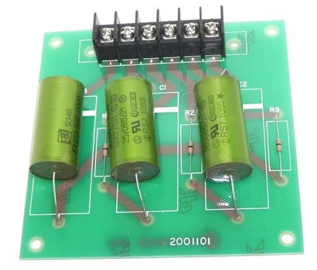 Used NEW W/C 2001101 CIRCUIT BOARD W/ 3 EAO F1773-522-200 CAPACITORS