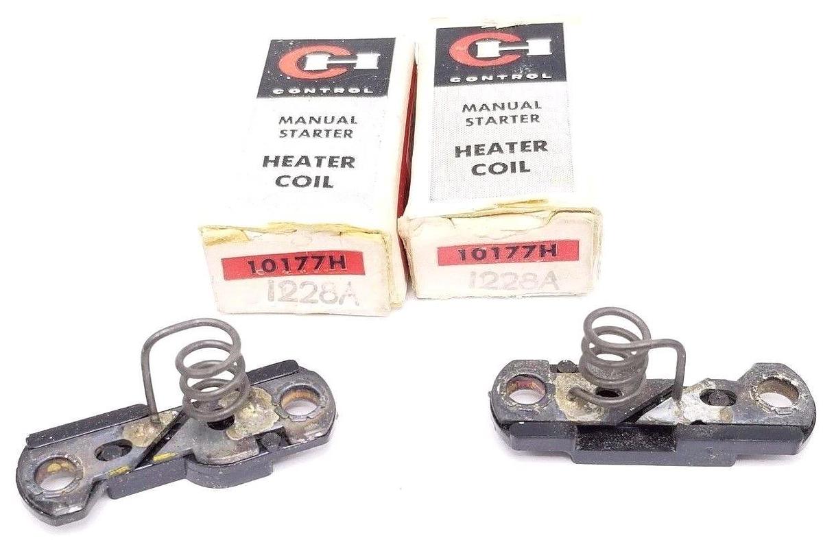 Used LOT OF 2 NEW CUTLER-HAMMER 10177H-1228A HEATER ELEMENTS 10177H1228A, 1228A