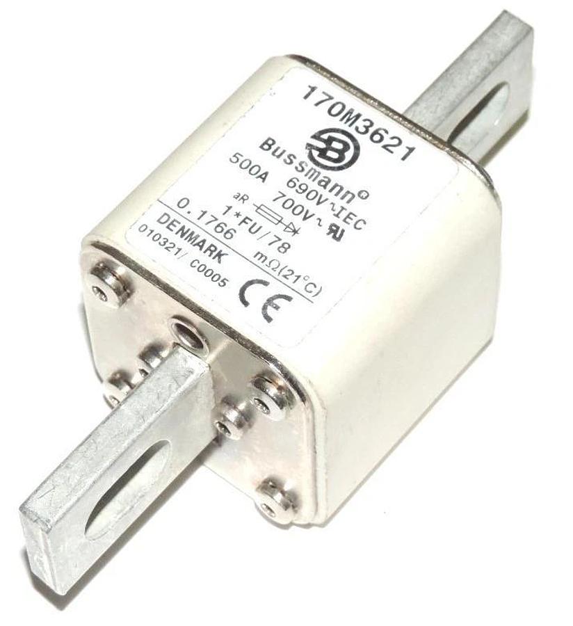 Used COOPER BUSSMANN 170M3621 FUSE 500A
