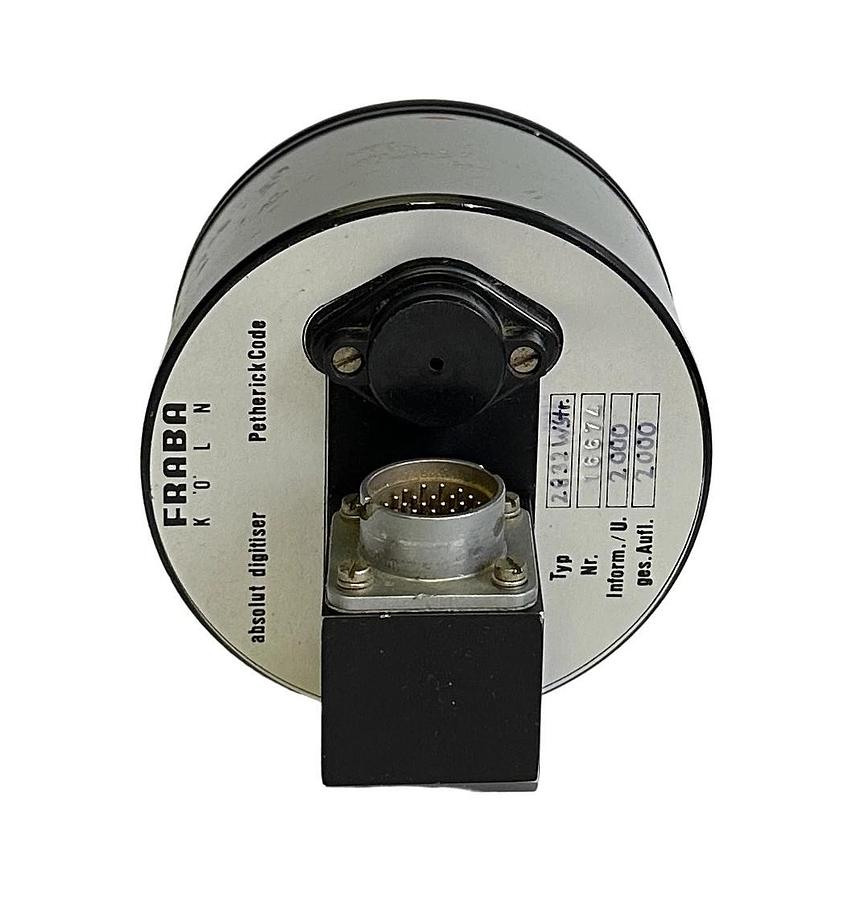 Used FRABA KOLN 2832WSTR / 2832 ABSOLUTE DIGITISER/ENCODER PETHERICK CODE 2000