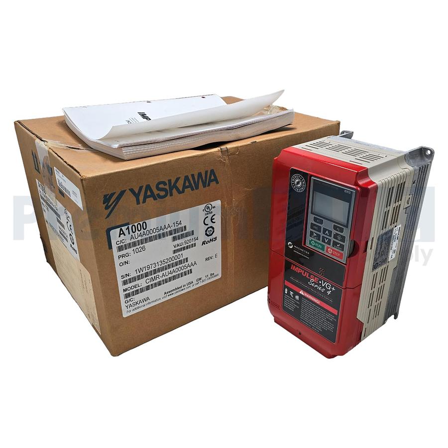 Used MAGNETEK YASKAWA 4004-VG+S4 IMPULSE VG+ SERIES 4 VFD 460V 3HP CIMR-AU4A0005AAA