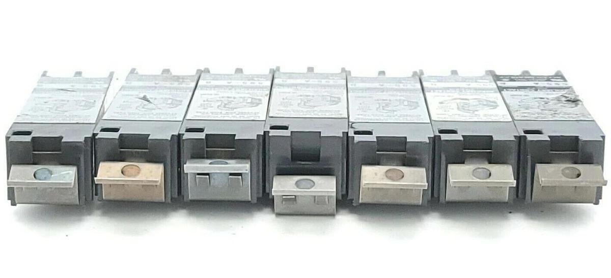 Used LOT OF 7 ALLEN BRADLEY 595-A AUXILIARY CONTACTS 595A SER. B