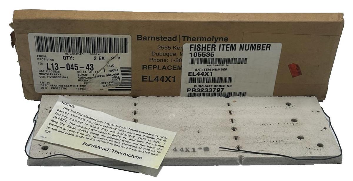 Thermo Scientific EL44X1 Welded Steel Heating Element | 240V High-Temp Lab Part