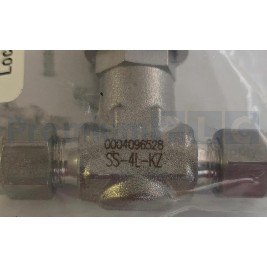 SWAGELOK SS-4L-KZ STAINLESS STEEL HIGH FLOW METERING VALVE 1/4" TUBE CONN. NEW