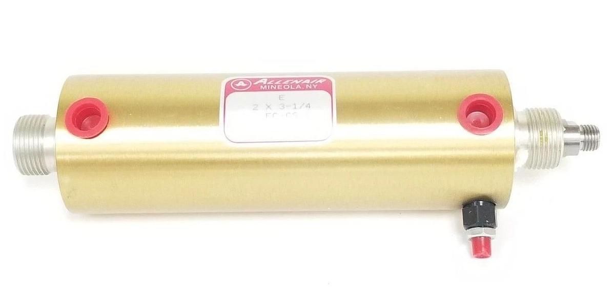 Used NIB ALLENAIR E 2 X 3-1/4 FC-CS PNEUMATIC CYLINDER E-2X3-1/4-FC-CS, E2X31/4FCCS