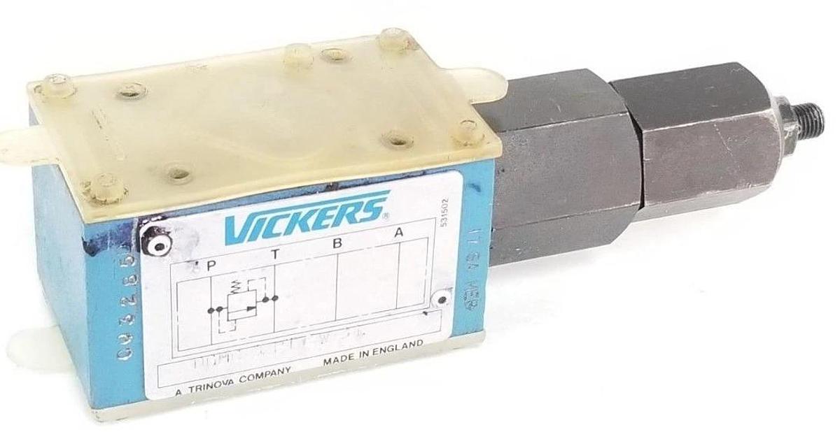 Used VICKERS DGMC-3-PT-CW-31 PRESSURE RELIEF VALVE 507265 17-SA-MEB C03285D