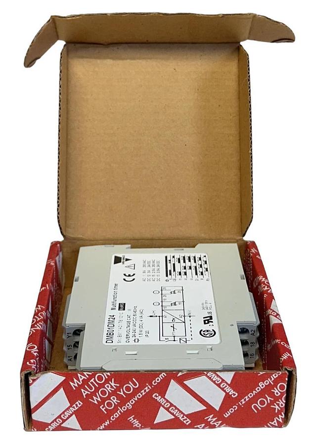 CARLO GAVAZZI DMB01DM24 MULTIFUNCTION TIMER 24-240VAC/DC 50-60Hz 1.5W NSMP