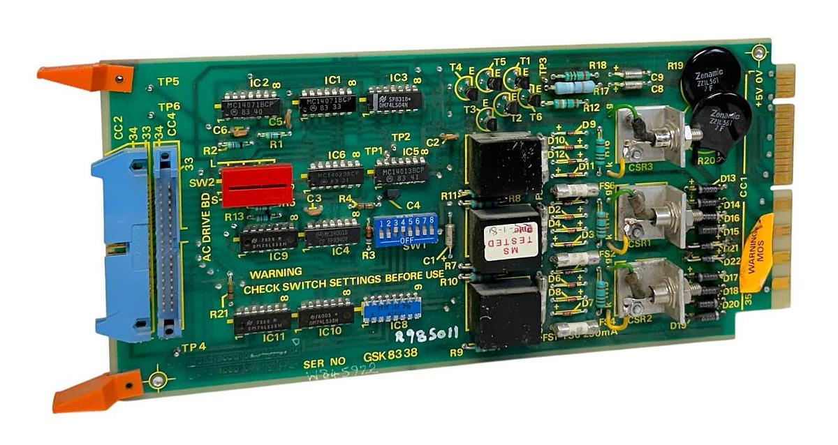 Used CROSFIELD ELECTRONICS 7353-3000 / 7353-4000 CONTROL BOARD 73533000 USNP