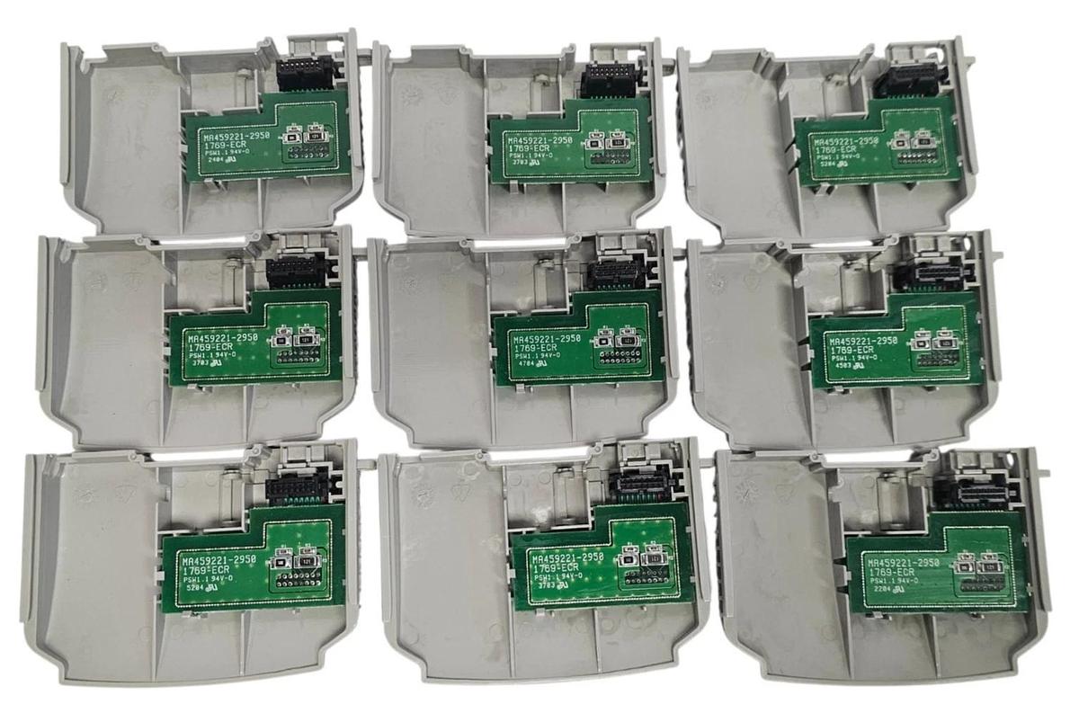 Used LOT OF 9 ALLEN BRADLEY 1769-ECR COMPACT I/O RIGHT END CAPS SER. A REV. 1