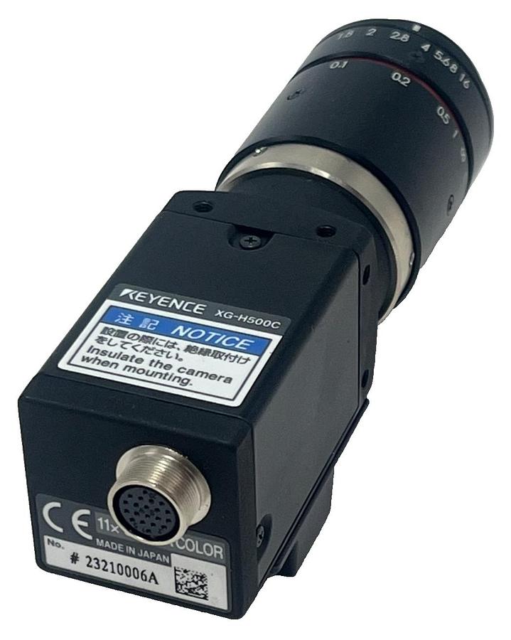 Used KEYENCE XG-H500C Color High-Resolution 5MP CCD Camera w/ CA-LHR16 16mm Lens NSNP