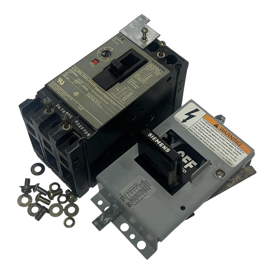 Used Siemens I-T-E ED63A050 Type ED-ETI Motor Circuit Interrupter 50A 3-Pole , USED