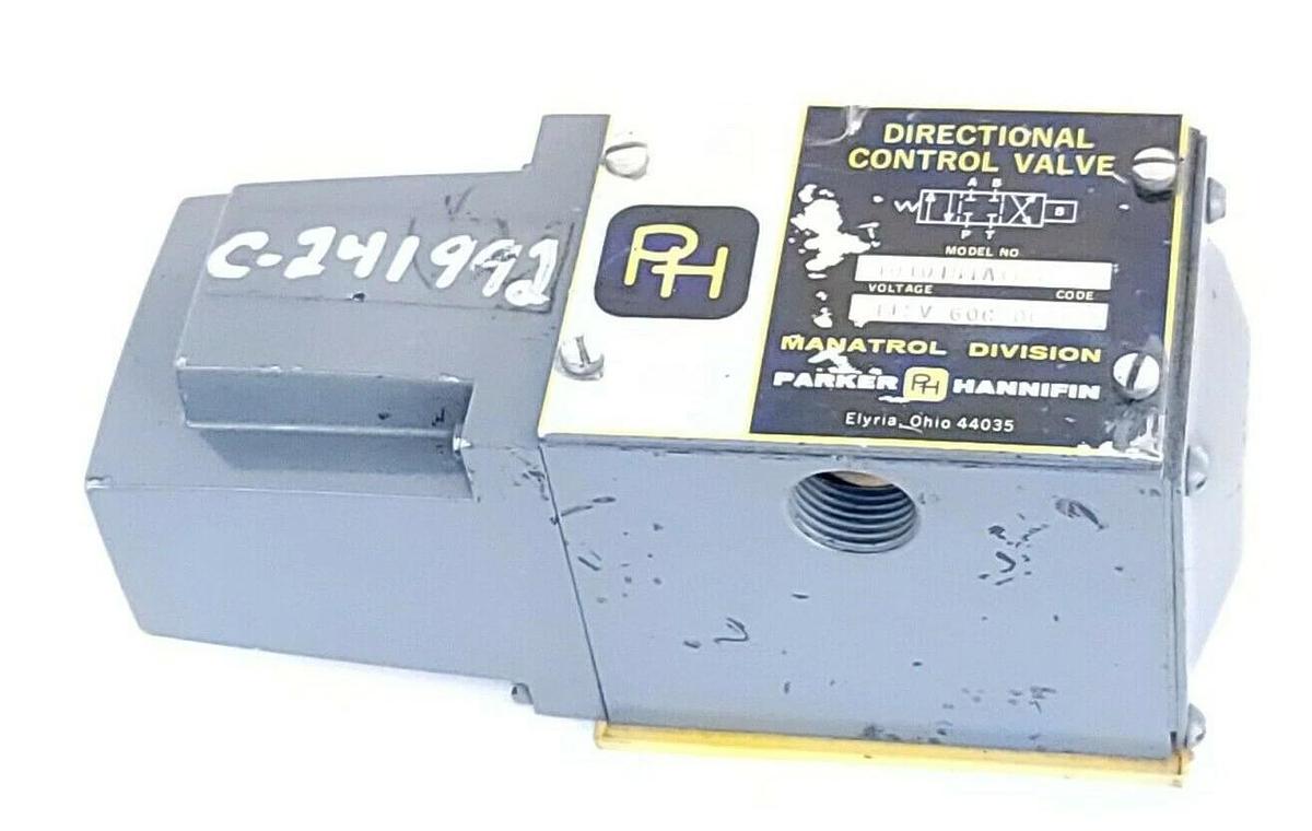 Used PARKER HANNIFIN PARKER 10101B1AYC DIRECTIONAL CONTROL VALVE 115V 60C 06EF