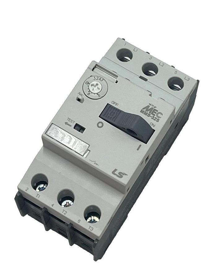 (2) LS Electric MMS-32S-10A Manual Motor Starter Protector 6A to 10A 3-Pole NSMP