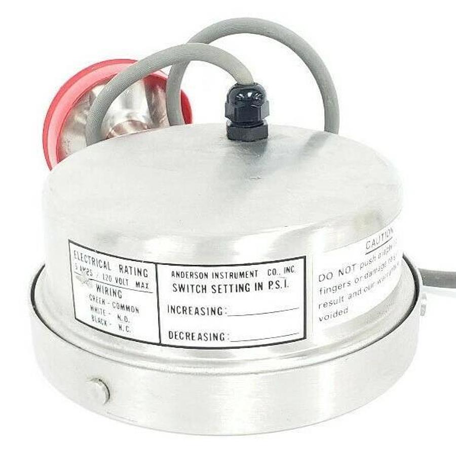 Used ANDERSON A3 37-00 TYPE S PRESSURE GAUGE, 0-100PSI, 0-7KG/CM^2, 51506