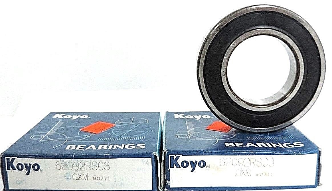LOT OF 2 NIB KOYO 62092RSC3 BEARINGS 62092RSC3 GXM