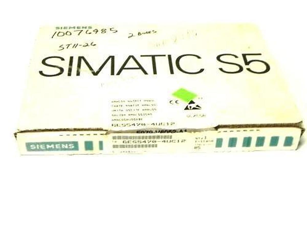 Used NIB SIEMENS 6ES5470-4UC12 OUTPUT MODULE 8 POINT ANALOG 6ES54704UC12