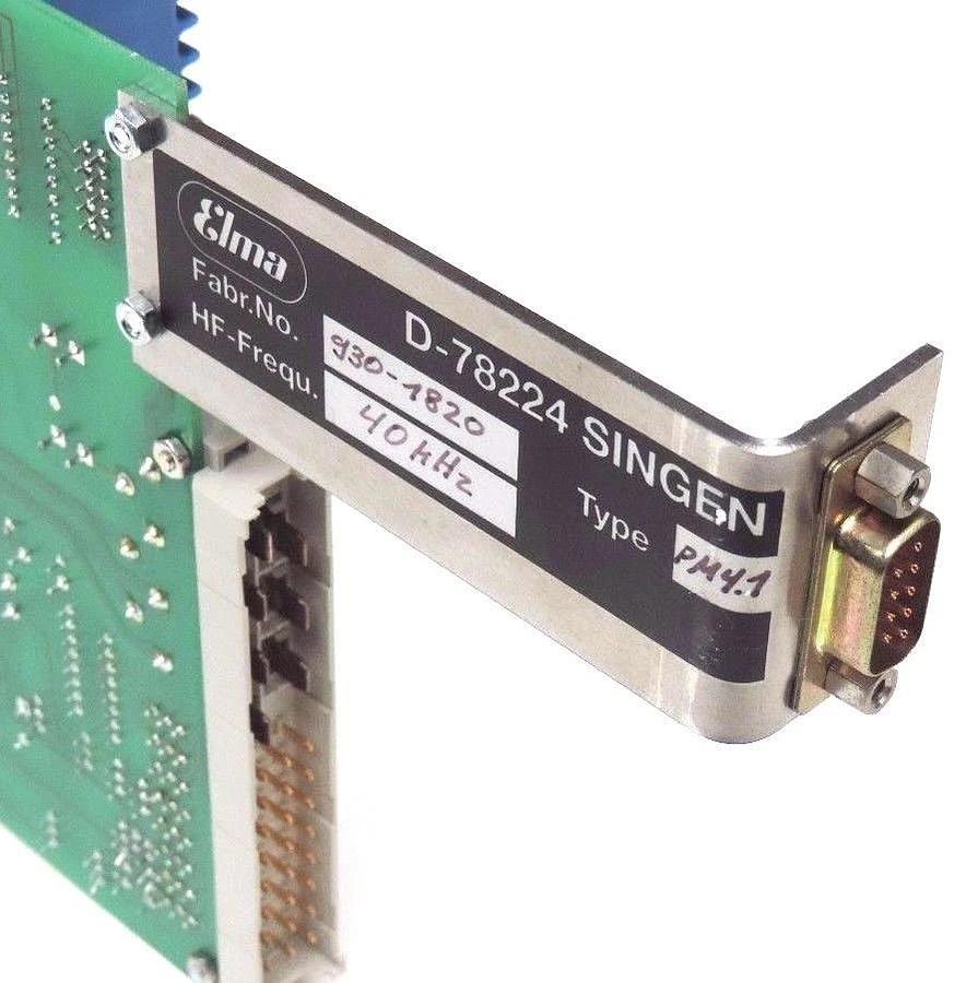 Used ELMA D-78224 SINGEN / 930-1820 PM 4.1 40KHz , HF-SCHALTER PROGRAMMING BOARD