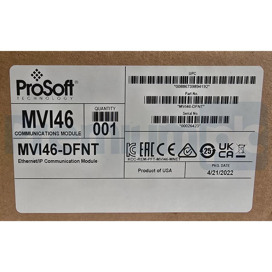 Used ProSoft MVI46-DFNT MVI46 Ethernet/IP COMMUNICATION MODULE FOR SLC MVI46DFNT NSFS