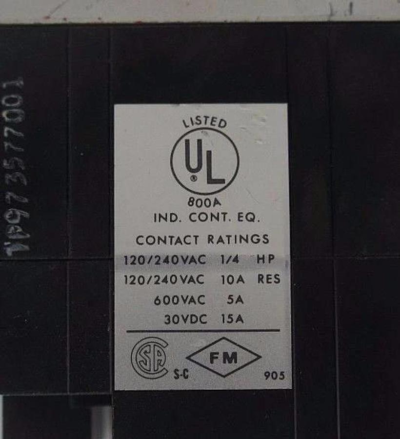 Used AGASTAT 7012AF TIMING RELAY 1-10 MIN. 120V 60HZ COIL 7012-AF
