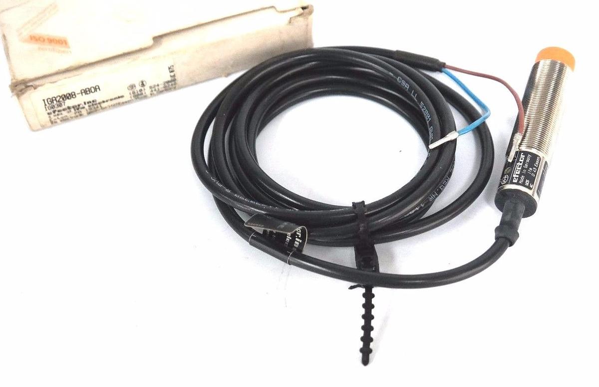 Used NIB IFM EFECTOR IGA2008-ABOA PROXIMITY SENSOR W/ CABLE IG0307, IGA2008AB0A
