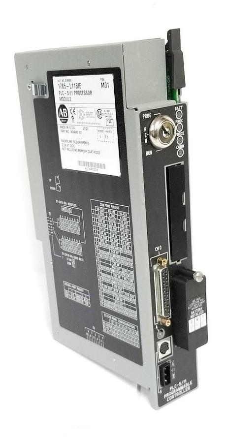Used ALLEN BRADLEY 1785-L11B/E PROCESSOR MODULE REV. M01 F/W REV. E.2
