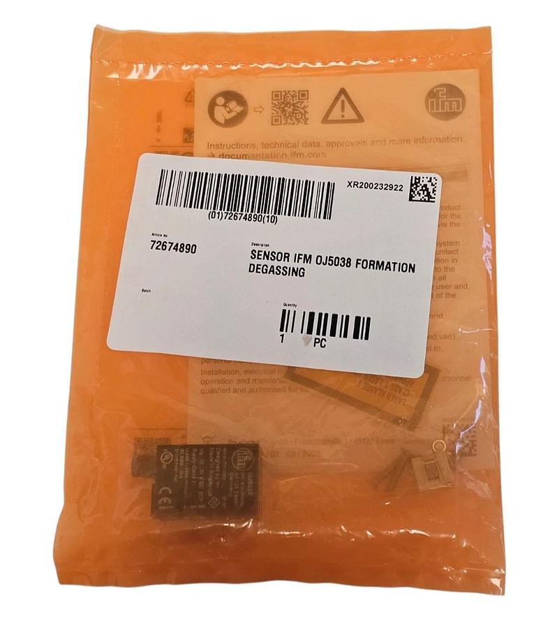 Used NEW IFM OJSLOOKG/SO/AS THROUGH-BEAM LASER SENSOR TRANSMITTER OJ5038