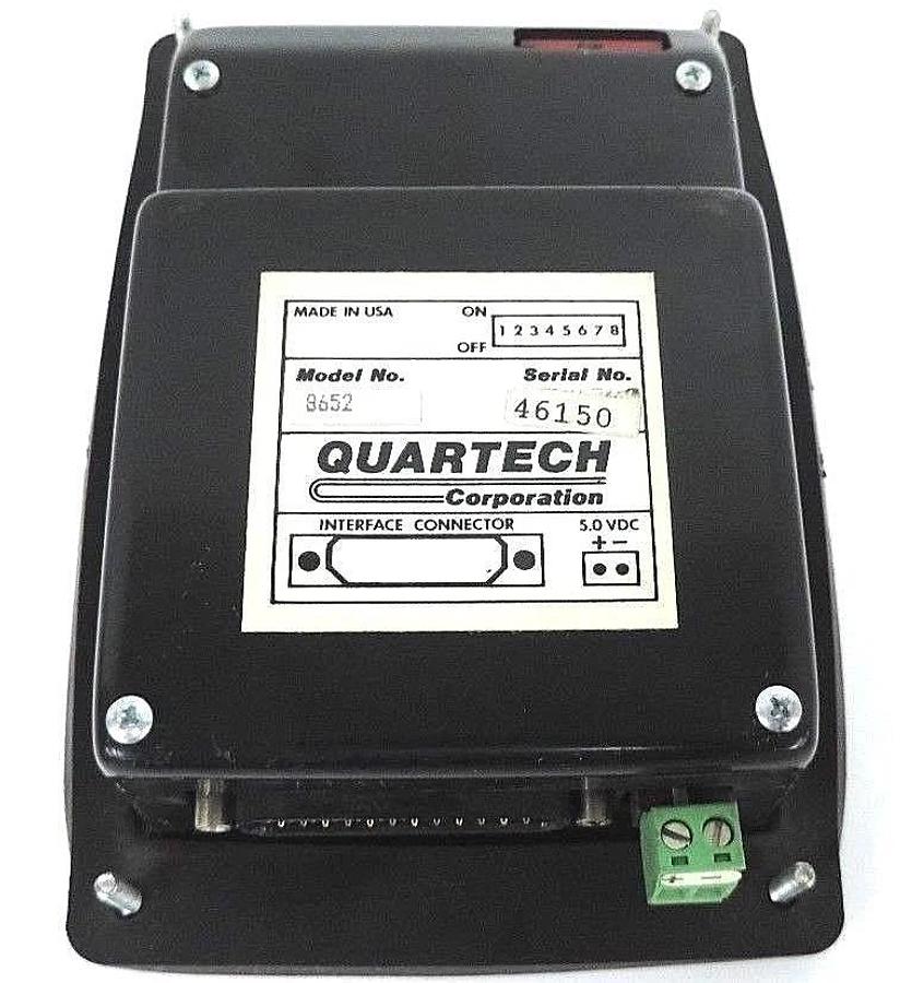 Used QUARTECH 8652 PLC PROGRAMMING INTERFACE 16-KEY 5VDC