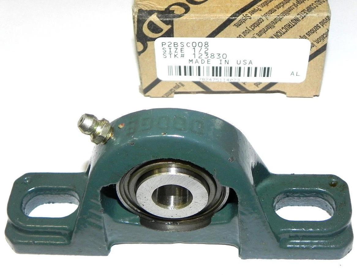 Used NIB DODGE PCBSC008 BEARING PILLOW BLOCK 1/2'' 123830, P2B-SC-008