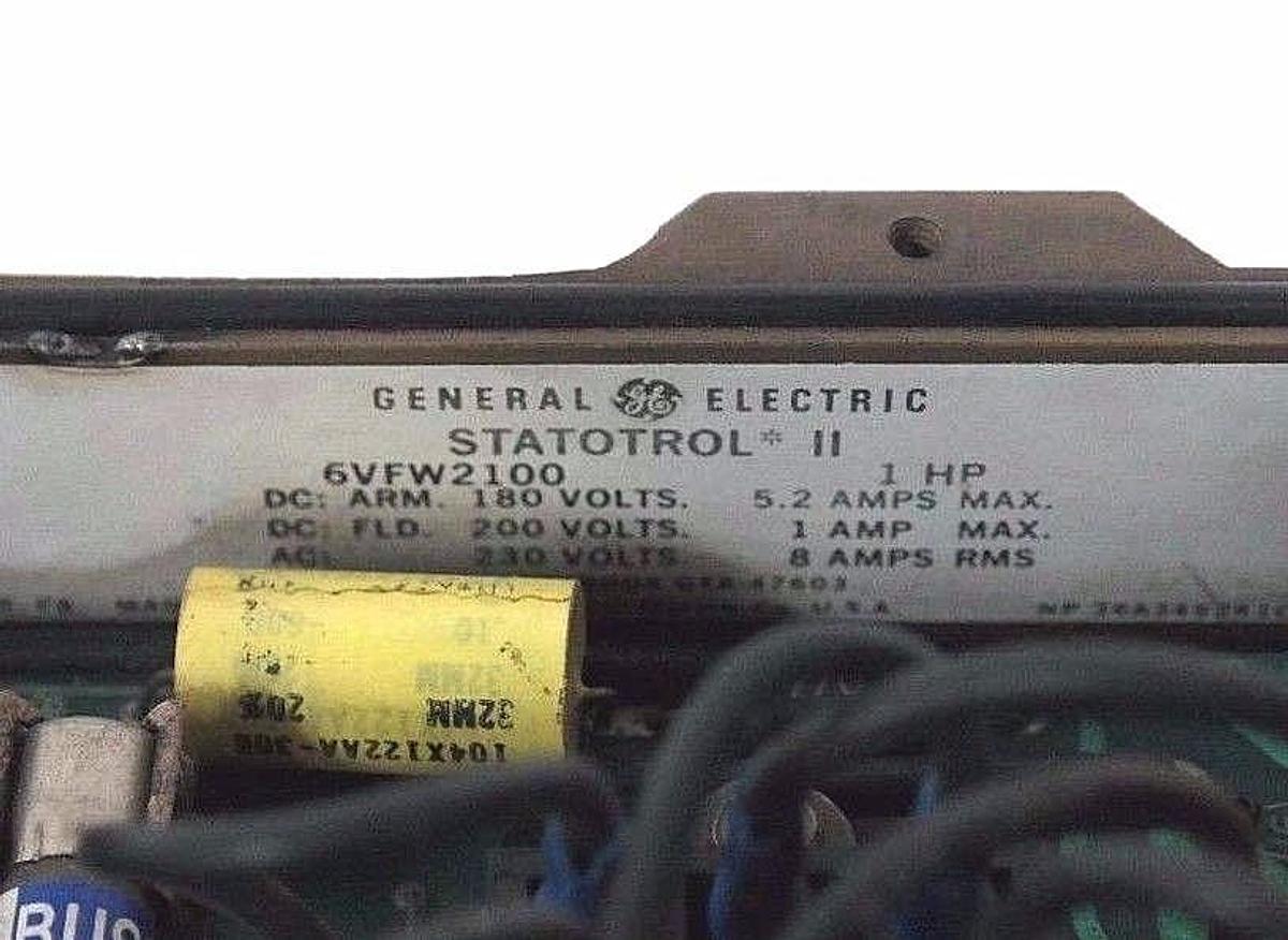 Used REPAIRED GENERAL ELECTRIC 6VFW2100 STATOTROL II DRIVE 6VFWC2100A4