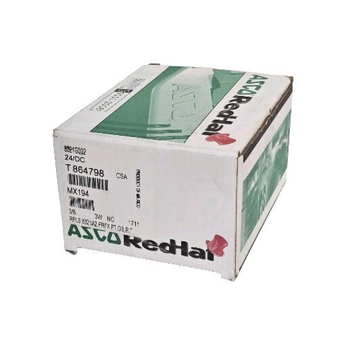 Used NIB ASCO 8321G002 SOLENOID VALVE 24/DC 3/8'' 3W 8321-G002-24DC