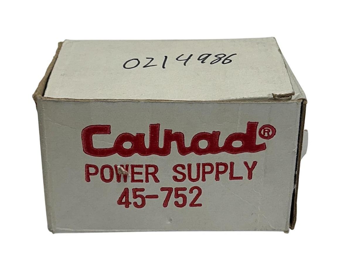CALRAD 45-752 DV-1212A POWER SUPPLY 117VAC 50Hz 40W INPUT 24VDC 1.2A OUTPUT NSMP
