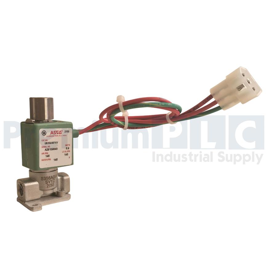 Used ASCO U8356A014V 3/2 8356 SERIES 3-Way/2-Pos SOLENOID VALVE 1/8" NPT SS 316 NUPI