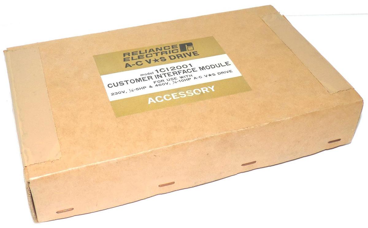 Used NEW FACTORY SEALED RELIANCE ELECTRIC 1CI2001 CUSTOMER INTERFACE MODULE