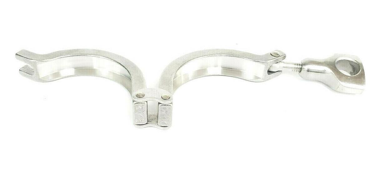 Used LOT OF 5 NEW TRI-CLOVER H13MHHM-2-S VALVE BODY CLAMPS, 212206, H13MHHM2S, 2-1/2"