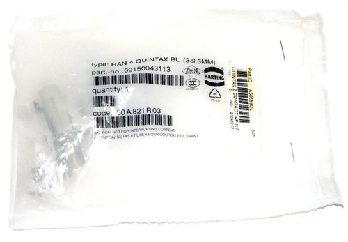 LOT OF 2 NEW HARTING 09150043113 QUINTAX CONTACTS