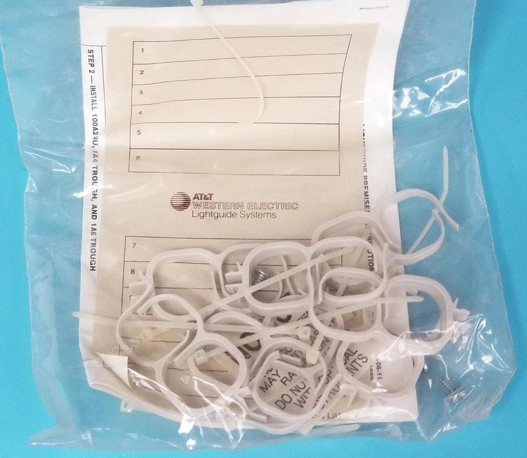 Used NEW AT&T WESTERN ELECTRIC 105289656 ONE D-181706 KIT OF PARTS (INCOMPLETE)