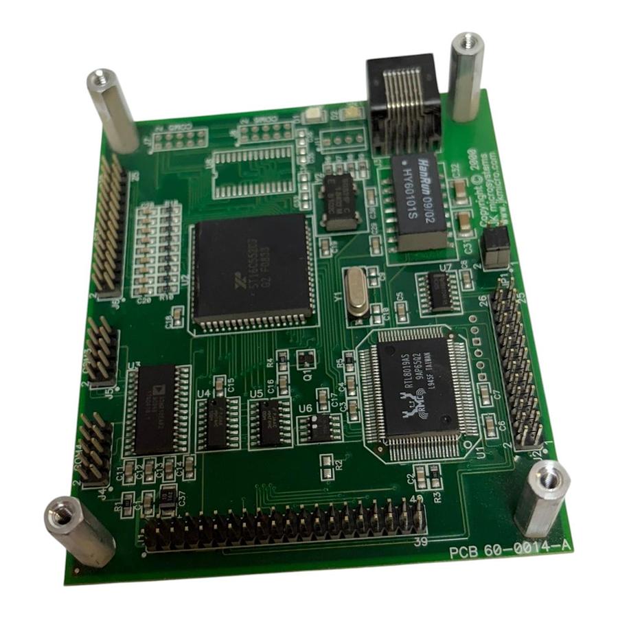 Used JK Microsystems 175-0167 Rev X PCB 60-0014-A Embedded Network Controller Board