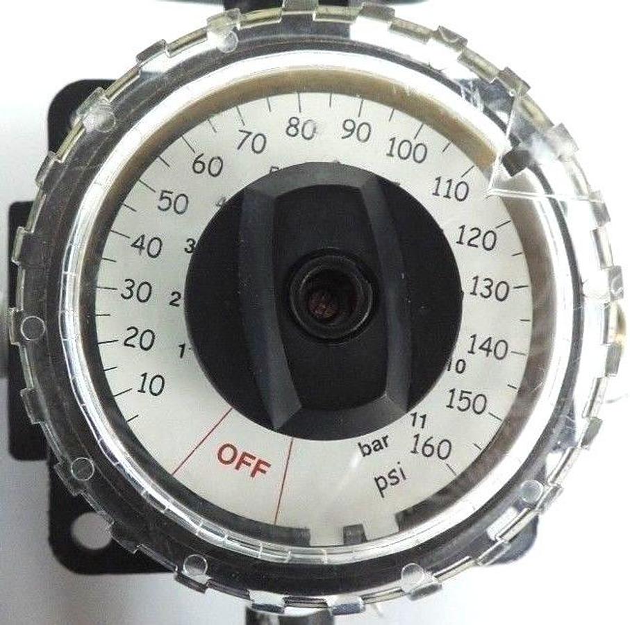 Used NORGREN F73C-2AN-AD0 PNEUMATIC FILTER ASSY. W/ WILKERSON R21-02-000B REGULATOR