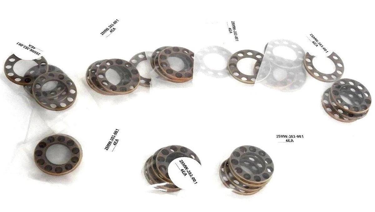 Used LOT OF 32 NEW VESPEL PARTS 25MW-353-001 SPACERS 25MW353001