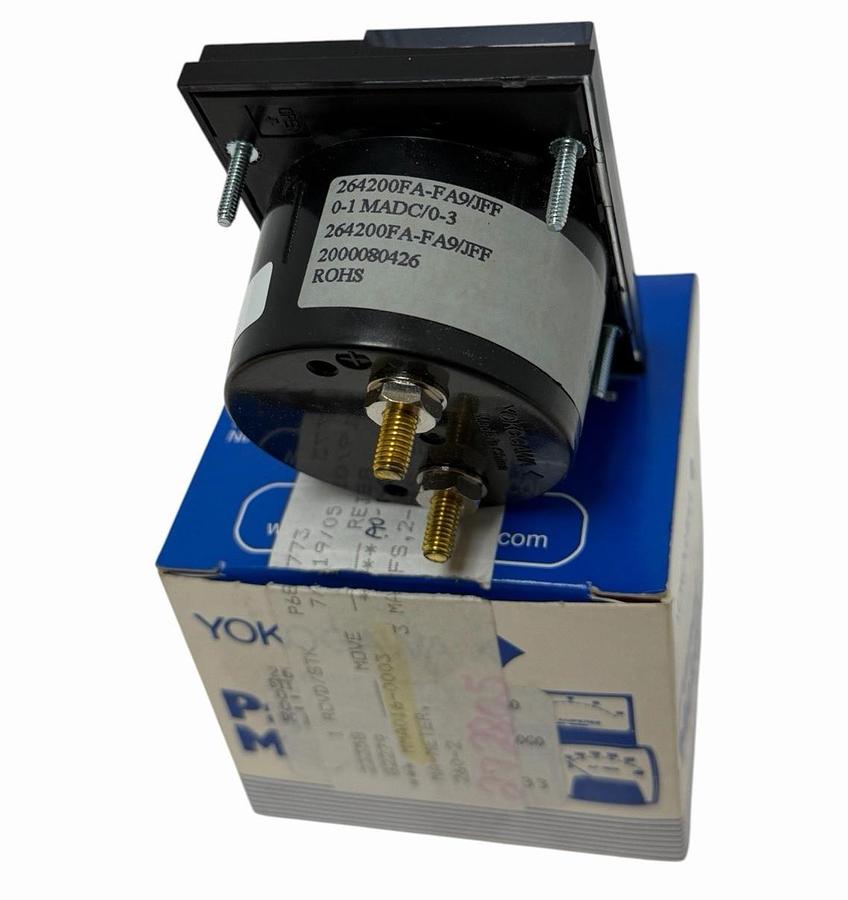 Used NIB YOKOGAWA 264200FA-FA9/JFF PANEL METER 0-1 MADC/0-3