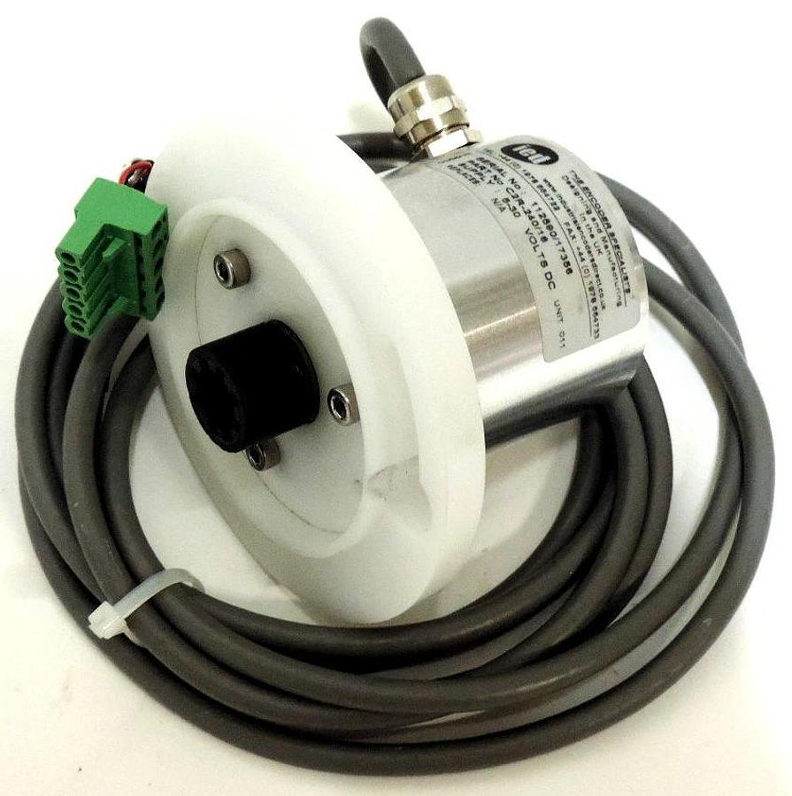 Used IED ENCODER C2R-240/16, SUPPLY: 5-30 VDC W/ MOUNTING FLANGE