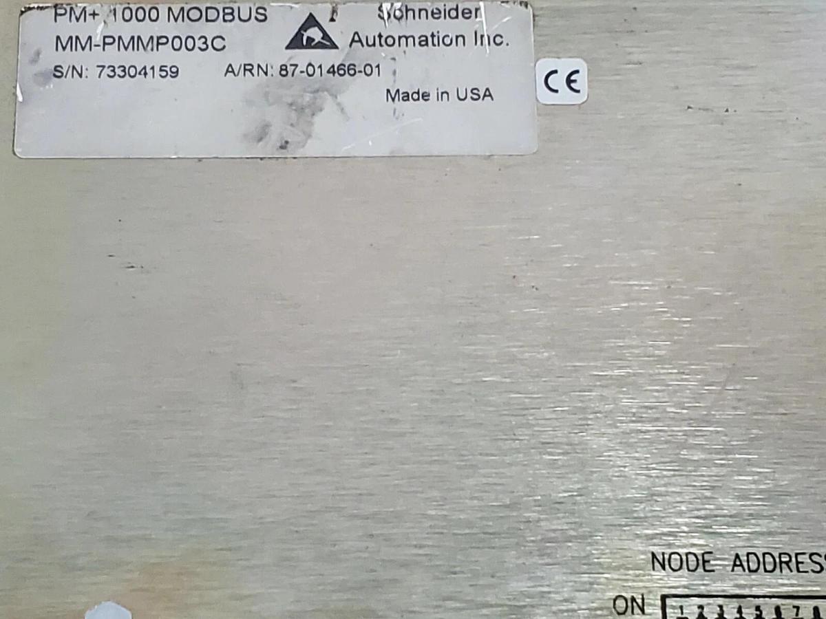 Used SCHNEIDER AUTOMATION MODICON PANELMATE PLUS 1000, MM-PM10300C, 92-01685-00