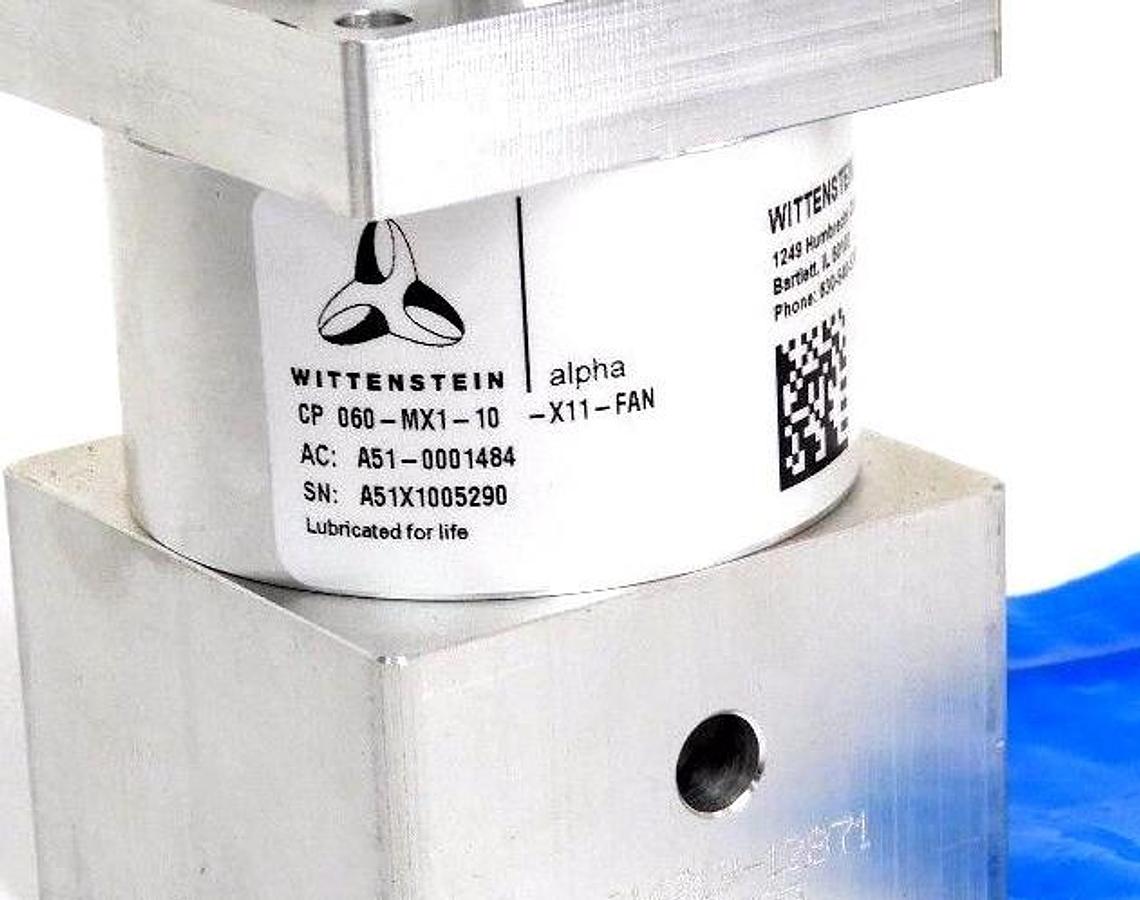 Used NEW WITTENSTEIN INC. ALPHA CP 060-MX1-10 GEAR REDUCER CP060MX110X11FAN