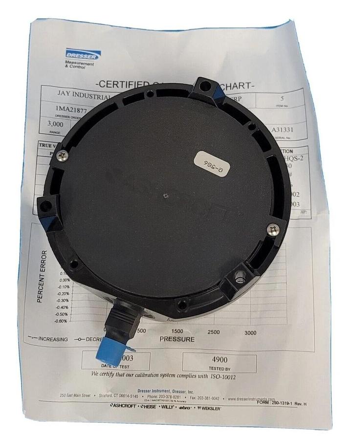 Used NIB ASHCROFT 451279SS02L3000# DURAGAUGE 1MA21877-016, SIZE: 4-12
