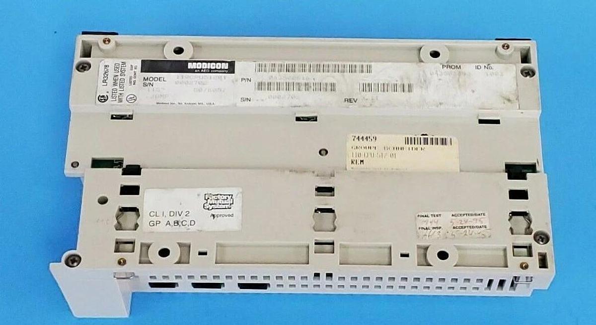 Used MODICON 110CPU51201 MICRO PLC 110-CPU-512-01 REV. 3.11, 115~ .3AMP 50/60HZ